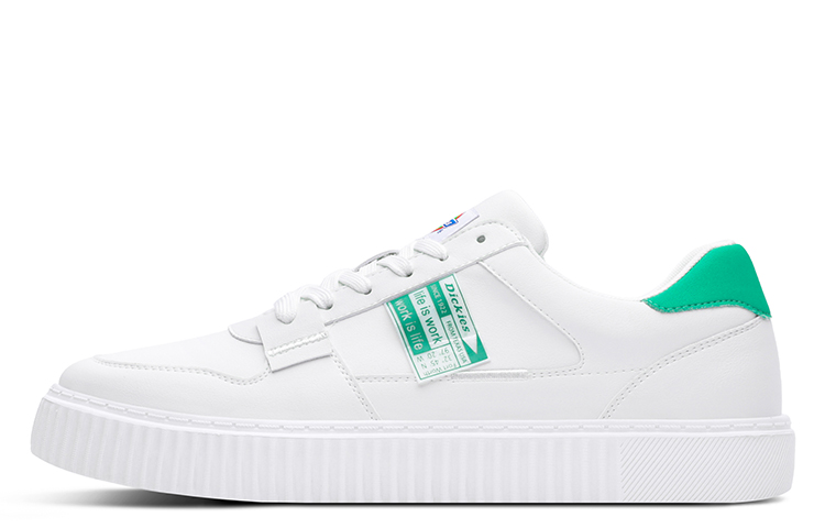 Dickies Skateboard Shoes Women's Low Top White/Green