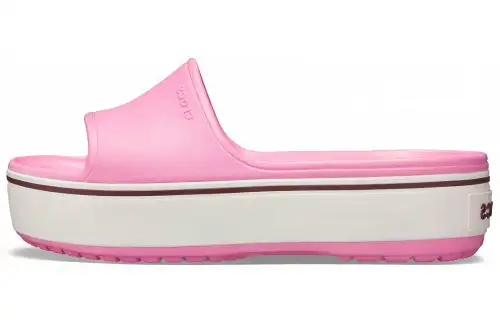 Crocs Crocband Platform Slide Thick Sole Pink Slippers