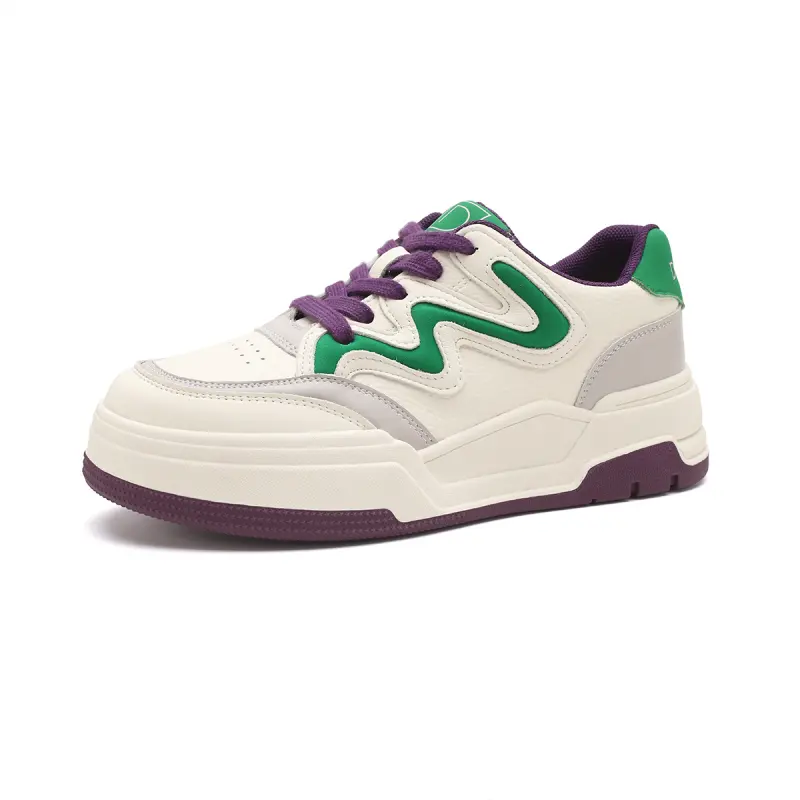 D FUSE SCANDINAVIA Leather Abrasion Resistant Lightweight Breathable Height Increasing Low top Skateboard Shoes 5cm