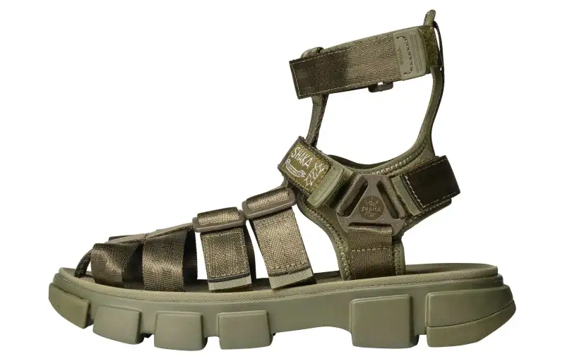 SHAKA Hiker Bootie Sf wear-resistant, comfortable, trendy and versatile beach sandals for men and women, military green