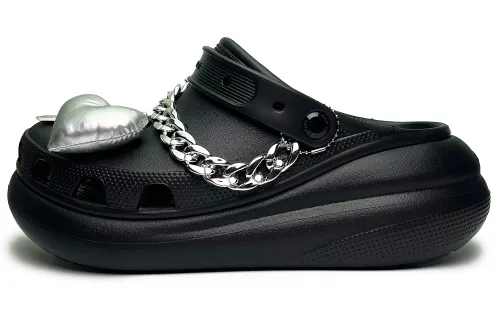 Crocs Crush Clog Clogs Unisex Black Silver