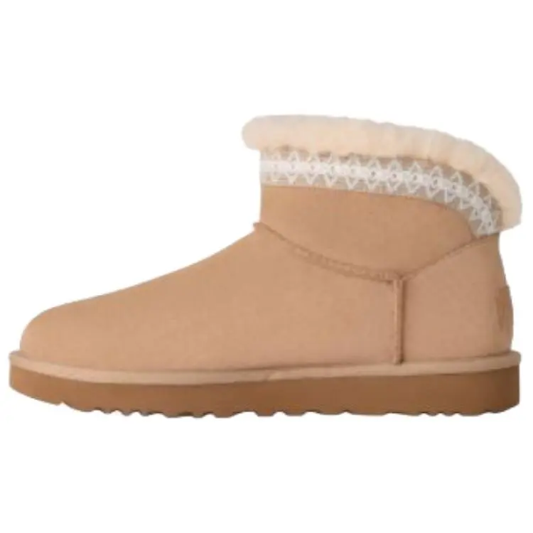 UGG CLASSIC ULTRA MINI Cow Split Leather Snow Boots Women's