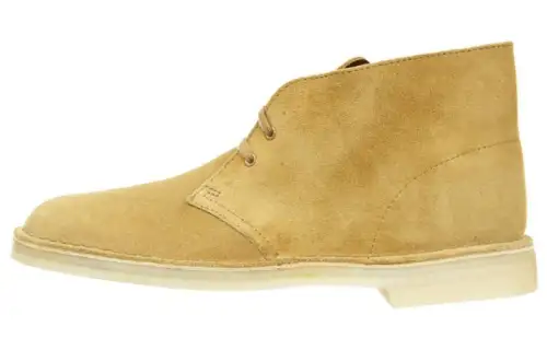 Clarks Leather Ankle Boots Men's Light Brown