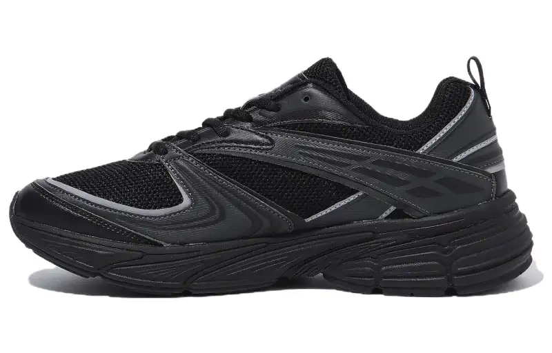 FILA Ray Mesh, Synthetic Leather Low top Casual Shoes Unisex Black