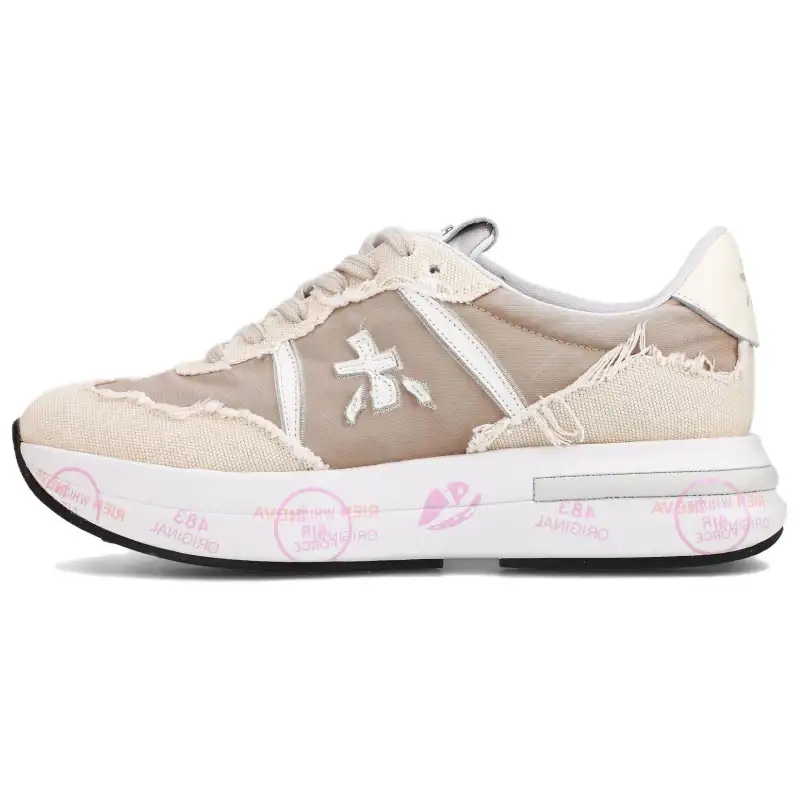 PREMIATA Cassie Suede Low top Casual Shoes Women's Beige Brown