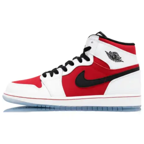 Jordan Air Jordan 1 Retro Carmine Comfortable High Top Retro Basketball Shoes Women's White Red 2014