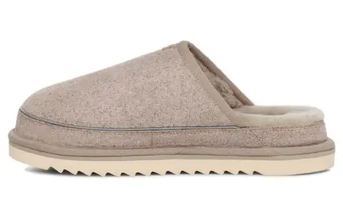 UGG Suede Closed Toe Slippers Women's Gray
