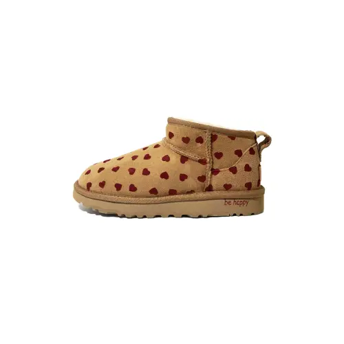 UGG CLASSIC MINI Sheepskin Thermal Slip Resistant Short Snow Boots Women's Brown