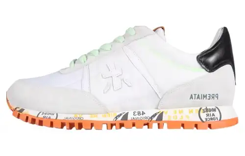 PREMIATA Low top Casual Shoes Men's White Gray