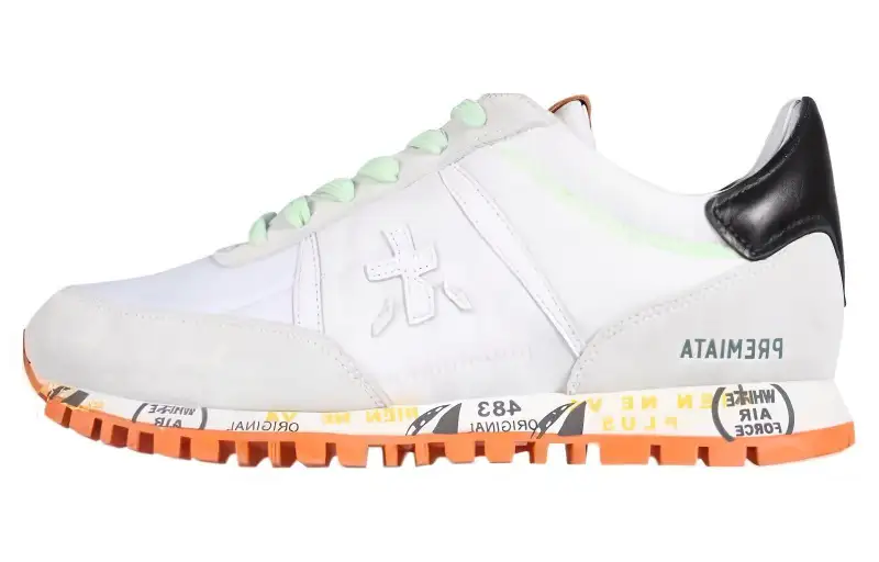 PREMIATA Low top Casual Shoes Men's White Gray
