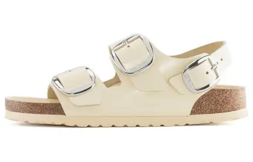 Birkenstock Leather Beach Sandals Women's Butter Regular