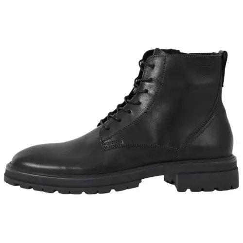 VAGABOND SHOEMAKERS Leather Short Combat Boots 3.2cm Men's Black