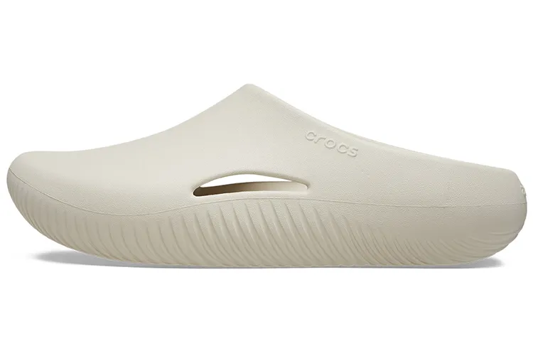 Crocs EVA Slip Resistant Closed Toe Slippers Unisex Concrete Gray