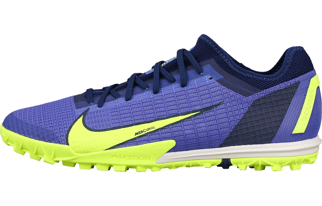 Nike Mercurial Vapor 14 TF Turf Fabric Slip Resistant, Abrasion Resistant, Breathable Soccer Shoes Unisex Sapphire Blue