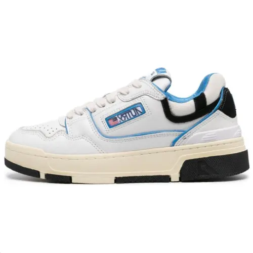 AUTRY Cow Leather Cushioning Low top Skateboard Shoes Women's White Blue