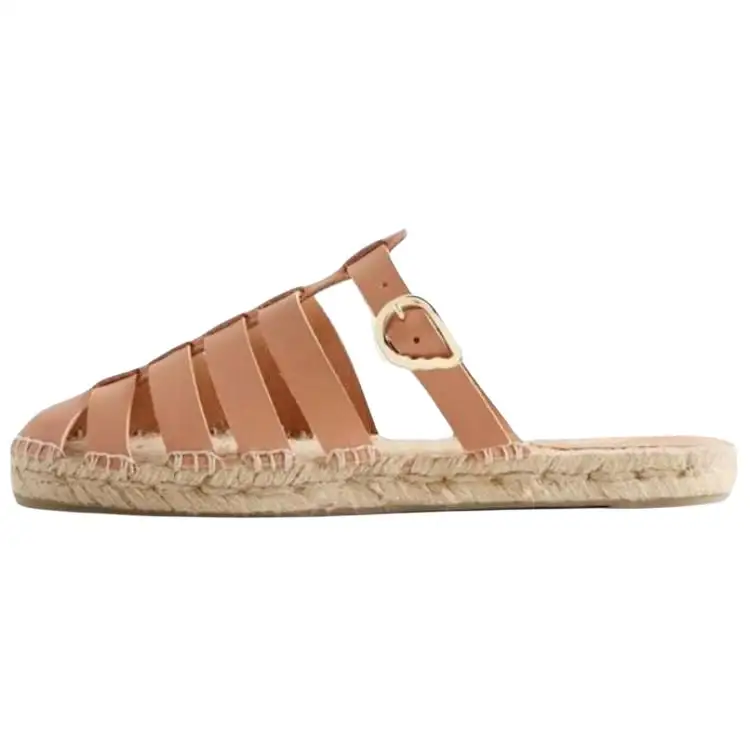 Castañer Abrasion Resistant Slip Resistant Closed Toe Slippers Women's Brown