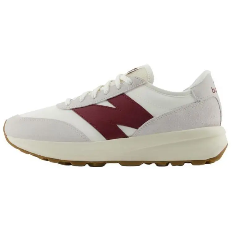 370 New Balance 'Sea Salt Classic Crimson'