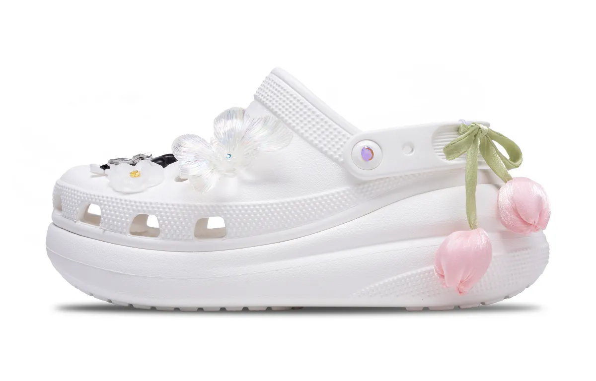 Crocs Crush Clog You, Jade Slave Waist EVA Clogs 5.2cm Unisex White