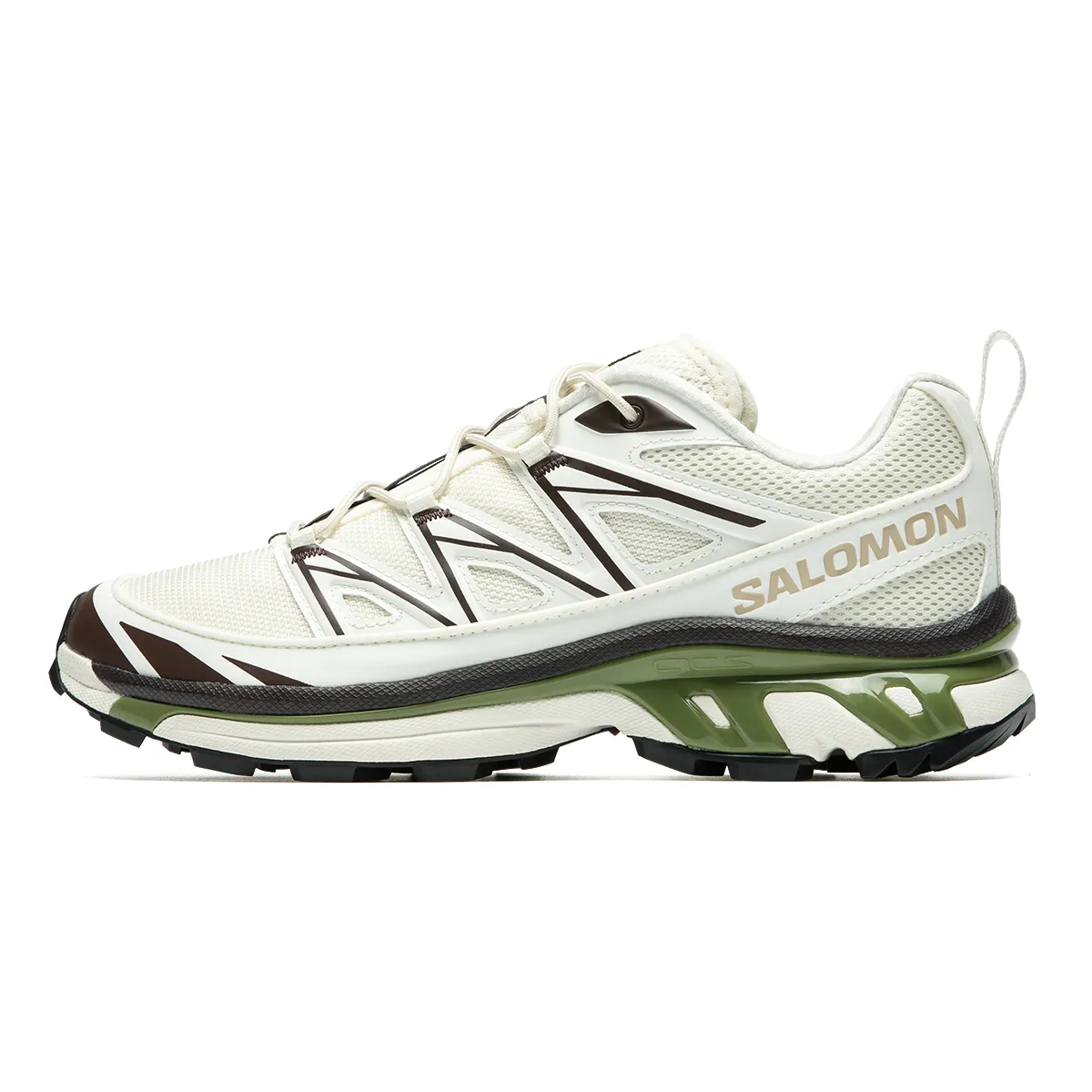 SALOMON XT 6 Fabric Breathable Support Low top Long Distance Running Shoes Unisex Beige Green