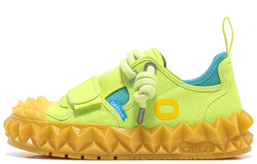 OETZI Low top Skateboard Shoes Unisex Neon Green