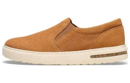 Birkenstock Oswego Suede Low top Skateboard Shoes Unisex Cork Brown Narrow