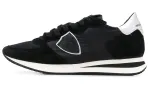PHILIPPE MODEL Trp Cow Leather Versatile Abrasion Resistant Abrasion Resistant Low top Casual Shoes Women's Black