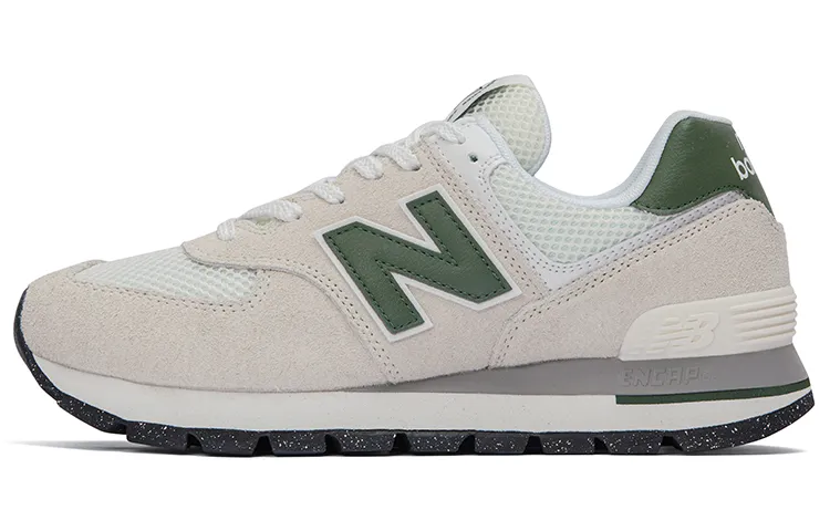 New Balance 574 Rugged White Green