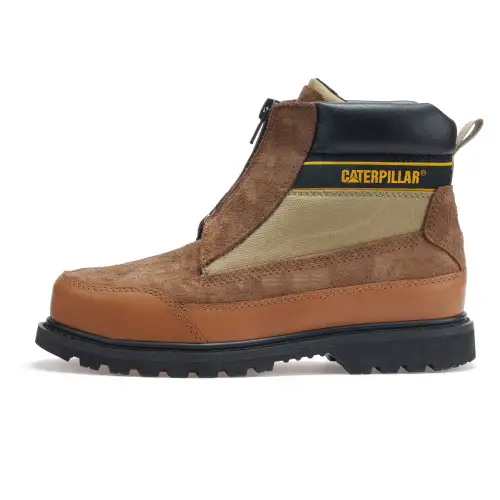 Nigel Cabourn x CAT Wear-Resistant Slip-Resistant Short Outdoor Boots Unisex Brown
