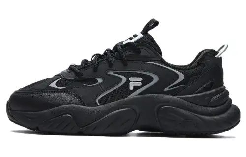 FILA FUSION Conch Dx Sneakers 'Black Silver' Women's