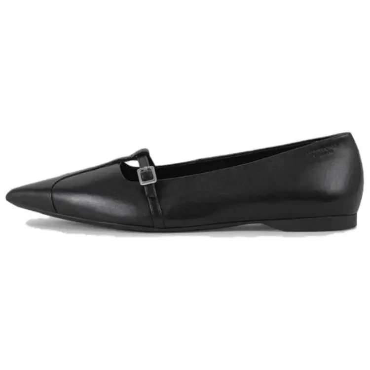 VAGABOND SHOEMAKERS Leather Comfortable Casual Shoes 1CM Women's Black