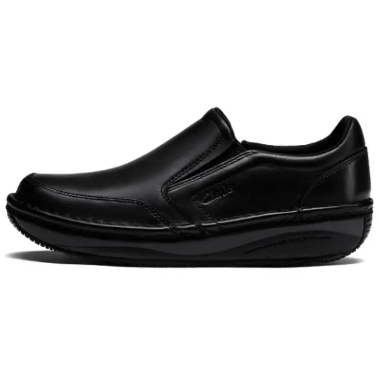 Clarks Cow Leather Casual Leather Shoes Men's Black