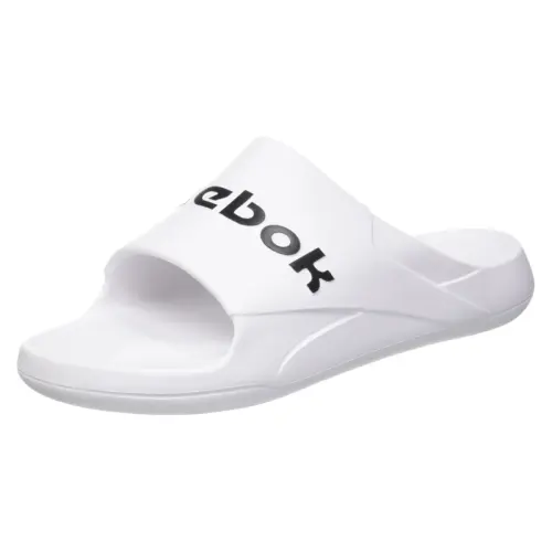 Reebok Clean Slides Rubber Sole Slide Slippers Unisex White