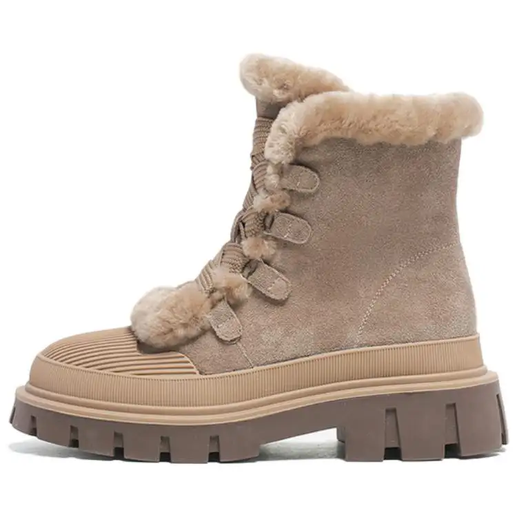 FAIRWHALE Thermal Abrasion Resistant Height Increasing Short Snow Boots Women's