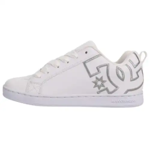 DC Shoes Court Graffik Leather Abrasion Resistant Breathable Abrasion Resistant Breathable Low top Casual Shoes Women's