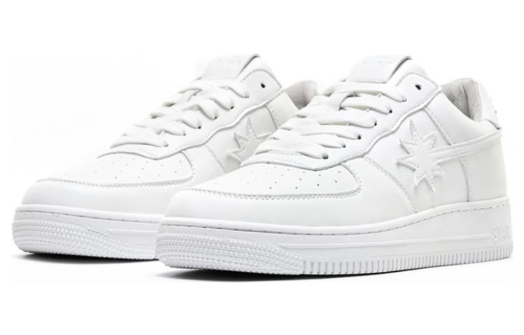 Starwalk Soldier Abrasion Resistant Low top Skateboard Shoes Unisex White
