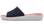 Crocs LiteRide Slide Slippers Unisex Dark Blue/Pink