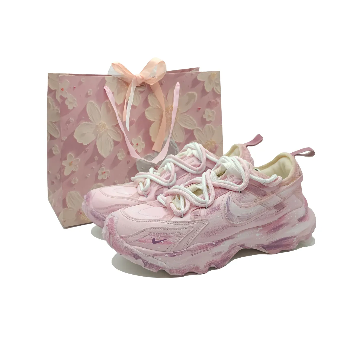 Nike TC 7900 Low top Casual Shoes Women's Cherry Blossom Pink
