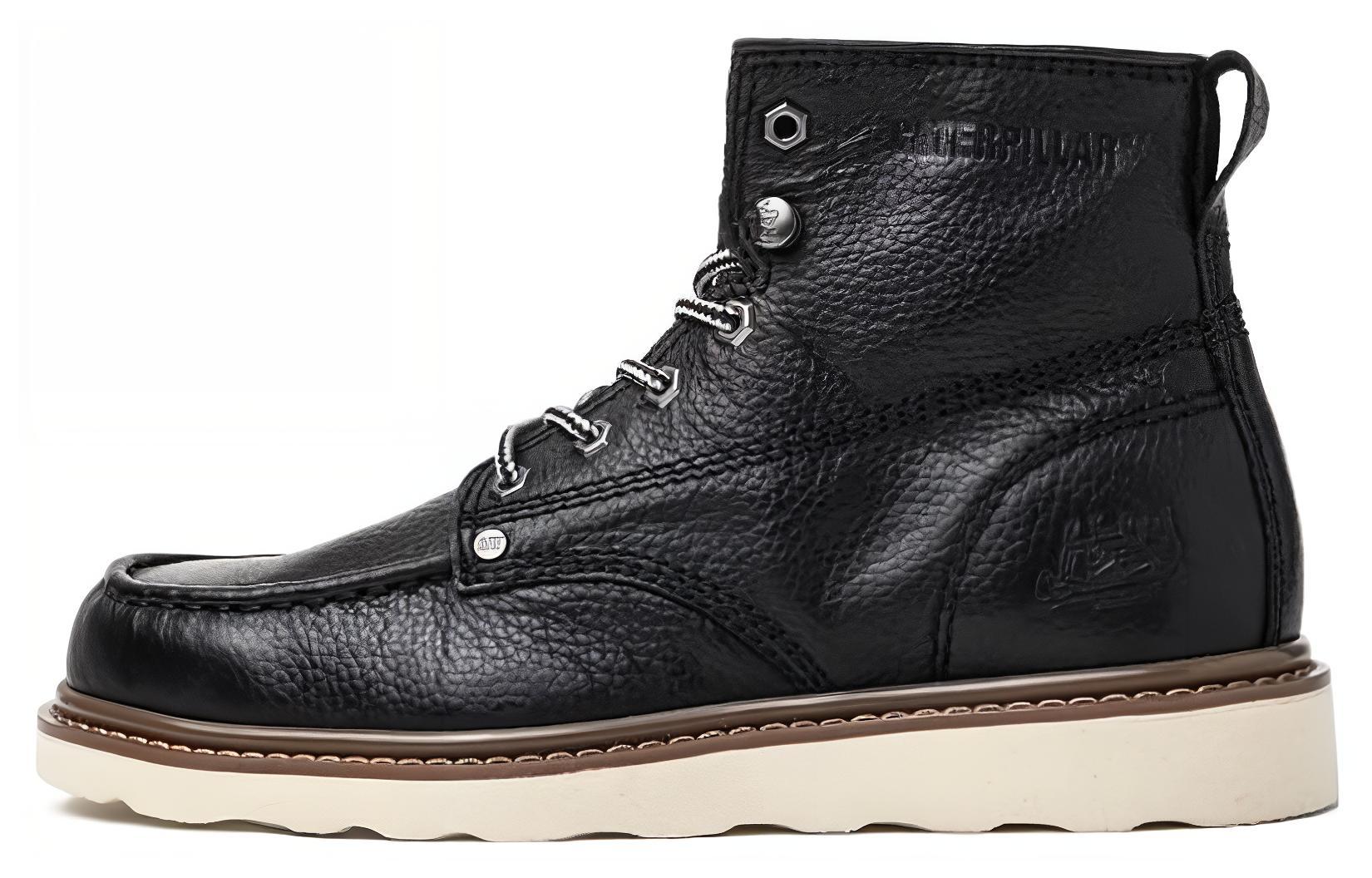 Мужские ботинки CAT Glenrock Mid (черные)