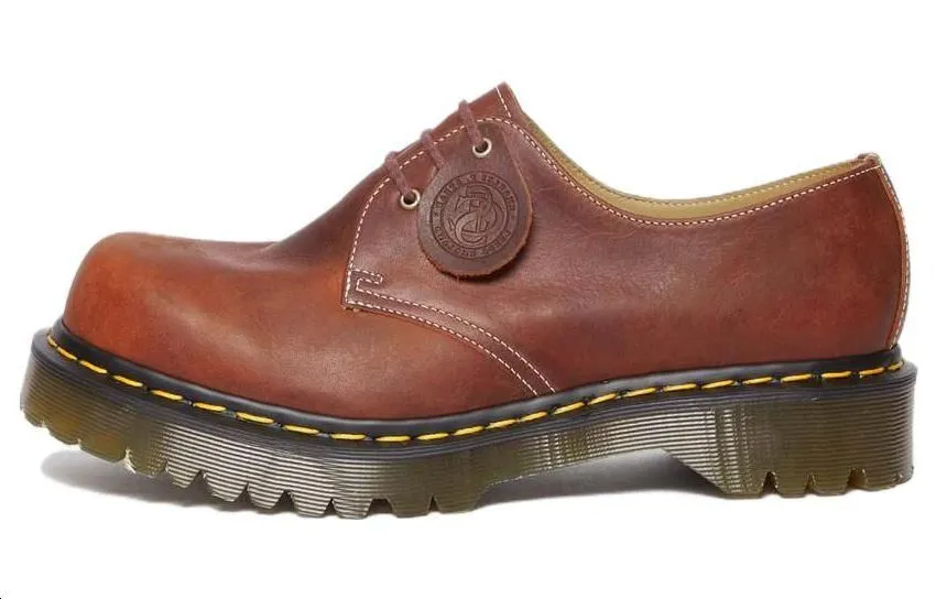 Dr.Martens Leather Casual Shoes Unisex Brown