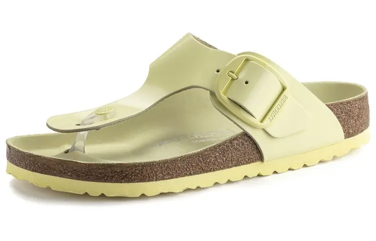 Birkenstock Leather Stylish Sandal Women's Yellow