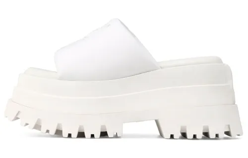 Naked Wolfe Abrasion Resistant Slip Resistant Slide Slippers Women's White