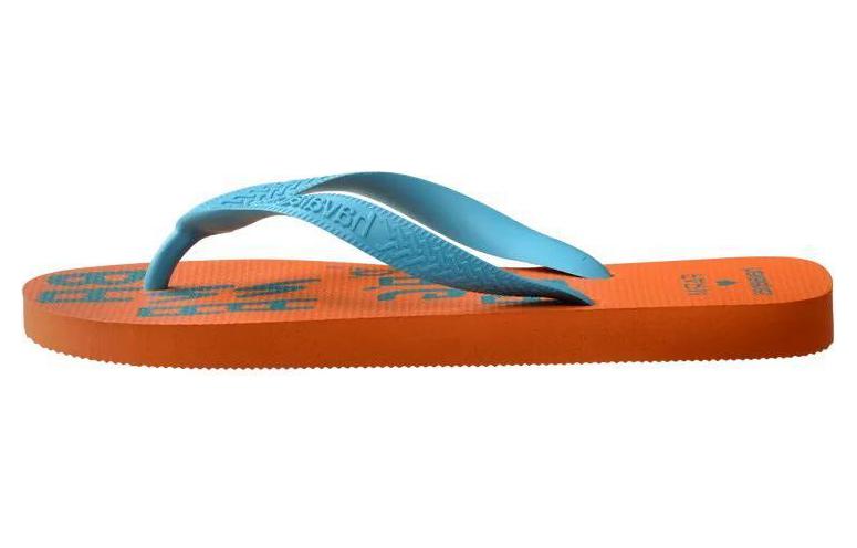 Farm Rio x Havaianas Abrasion Resistant Slip Resistant Flip Flops Women's Orange Blue