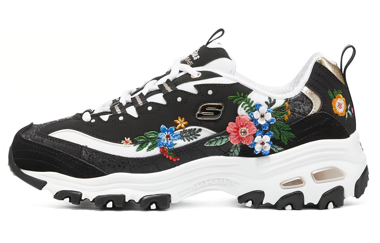 Женские кроссовки Skechers D'LITES 1.0 (черные)