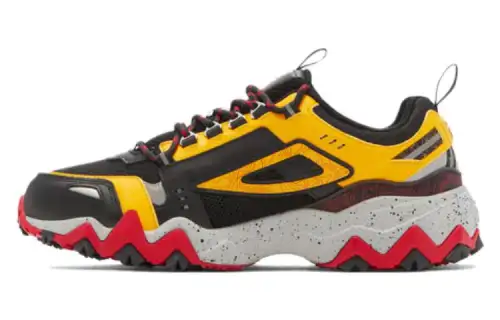 FILA Oakmont TR Low top Casual Shoes Men's Black Red Yellow
