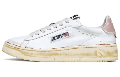 AUTRY Medalist Low Leather Sneakers 'White Pedal Pink' Women's