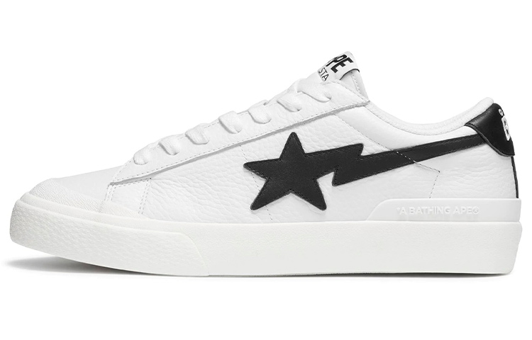 Кеды A BATHING APE MAD STA (бело-черные)