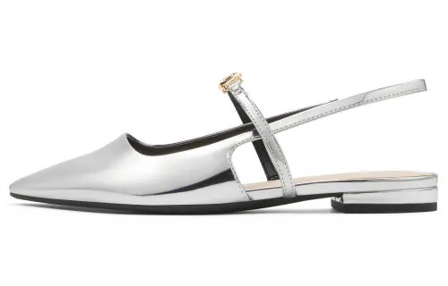 CHARLES&KEITH Small Ck Pu One Strap Sandals 2.1cm Women's