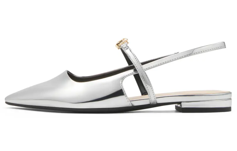 CHARLES&KEITH Small Ck Pu One Strap Sandals 2.1cm Women's