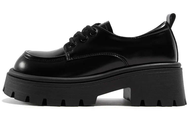 TUOPIN Pu Casual Shoes 6CM Women's Black