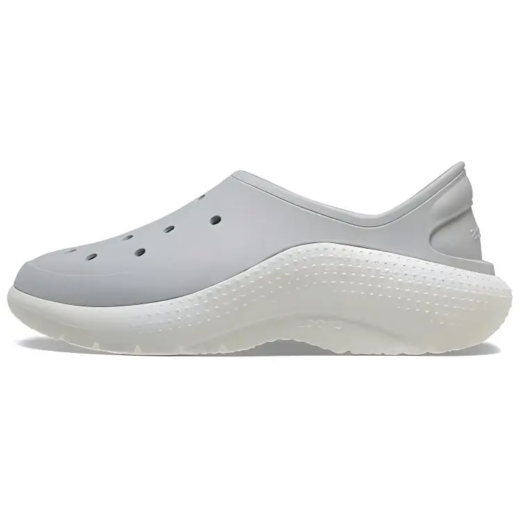 Crocs Non slip Lightweight Low top Casual Shoes Unisex Gray White